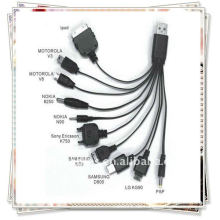 Neue Universal 10 in 1 Multi Funktionen USB Ladegerät Kabel Handy Ladekabel